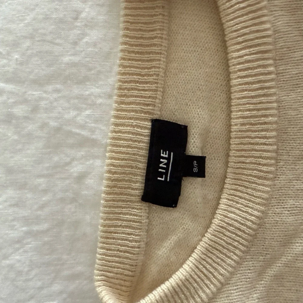 Cashmere Cream Ruffle Sweater - Picture 4 of 4